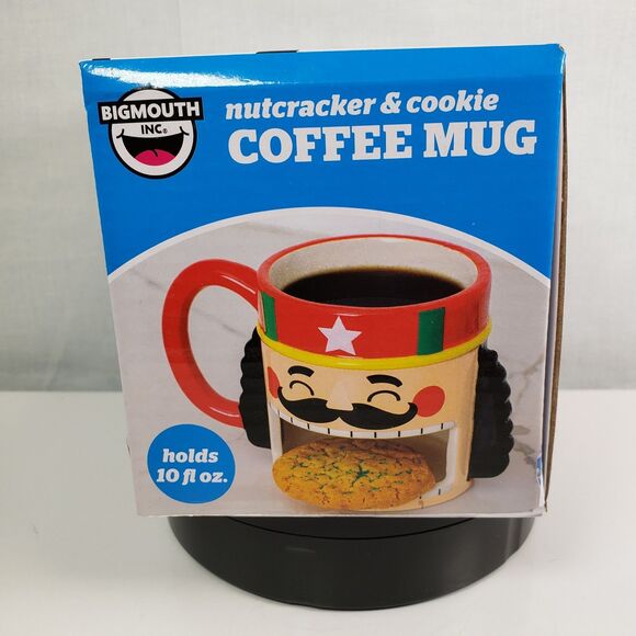 Nutcracker & Cookie Ceramic Mug Cup 10oz Big Mouth Brand New!! - Picture 5 of 11
